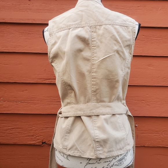 DCC Belted Cargo Vest Women's Size  Medium EUC - Picture 8 of 9